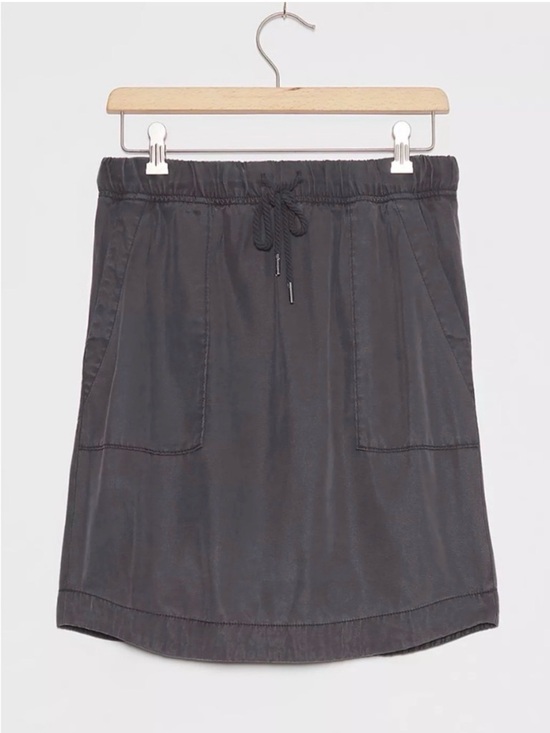 Anthropologie Dresses & Skirts - Anthropologie Charcoal Gray Utility Mini Skirt